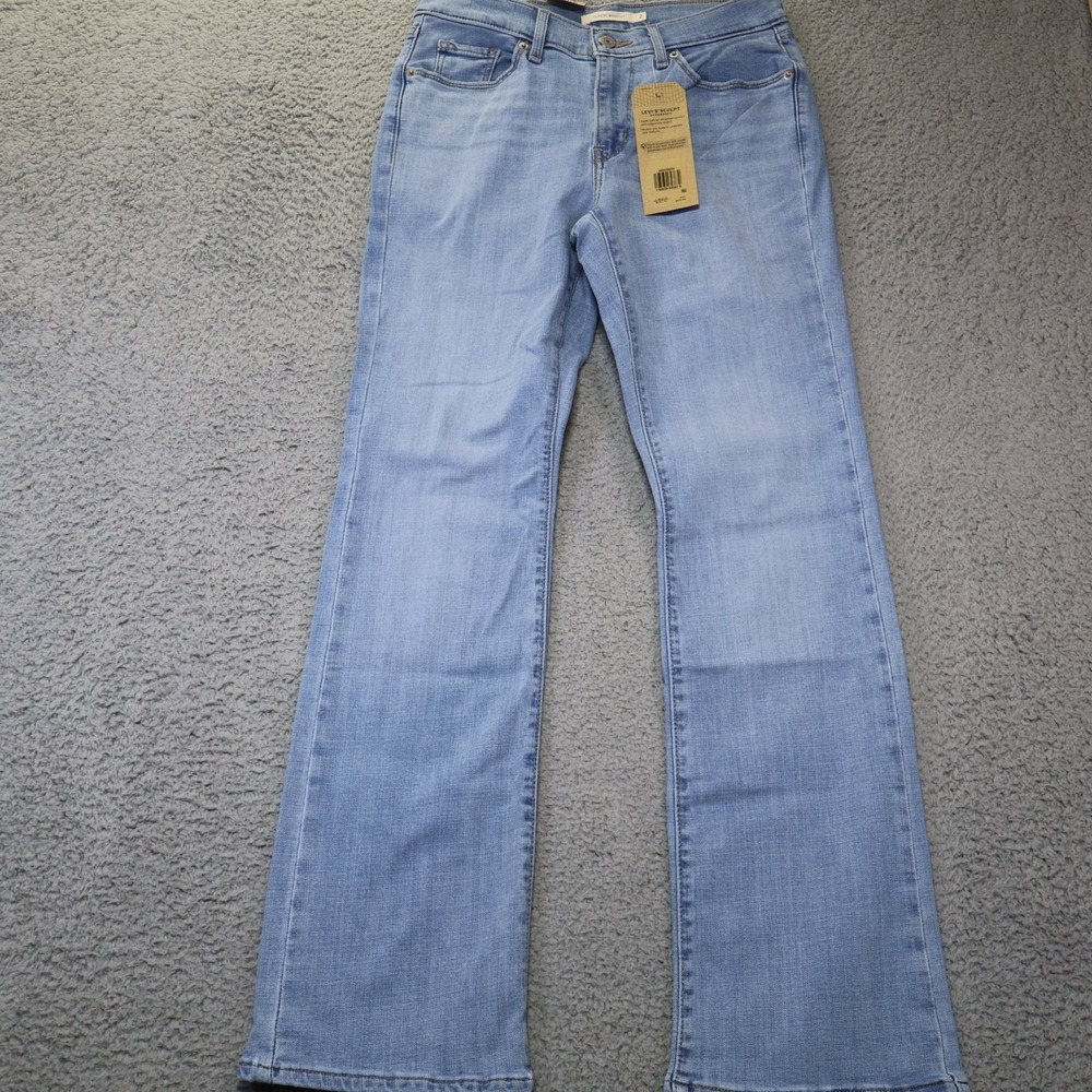 Levis Classic Bootcut Jeans Womens 2M 26x32 Light Wash Sculpt Hypersoft